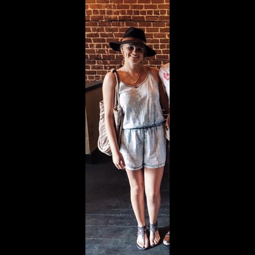 Acid Washed Romper